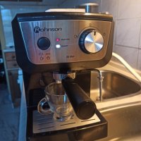 Кафе машина Ронсон с ръкохватка с крема диск, работи отлично и прави хубаво кафе с каймак , снимка 3 - Кафемашини - 38745905