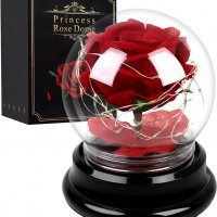Нова роза с LED светлини с кутия Подарък за жена приятелка гадже Годишнина, снимка 1 - Романтични подаръци - 39791638