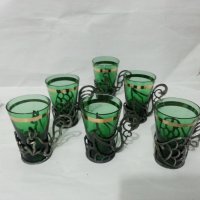 Руски чашки с подстакани , снимка 2 - Антикварни и старинни предмети - 35996411