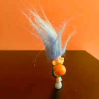 Играчка Кукла Трол Troll 6 см + коса, снимка 7 - Колекции - 40690996
