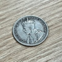 9 пиастъра 1921 г, Кипър - сребърна монета, снимка 2 - Нумизматика и бонистика - 40869698