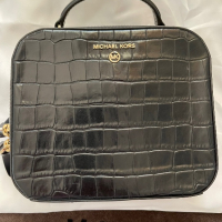 Michael Kors Crocodile Embossed leather bag, снимка 1 - Чанти - 36345842