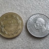 Монети. Хондурас . 10 и 50 центавос.  1990,1999 година., снимка 1 - Нумизматика и бонистика - 41793299