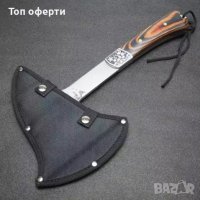 Сувенир! Руска компактна брадвичка с гравиран вълк Кемпинг Топор ст 65х13, снимка 5 - Ножове - 42289324