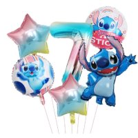 Комплект парти балони Лило и Стич Lilo and Stitch 7ми и 8ми Рожден ден, снимка 2 - Други - 44462502