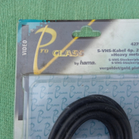 Pro Class S-Video -SVHS  2m качествен кабел, снимка 3 - Плейъри, домашно кино, прожектори - 36189268