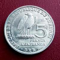 5 франка - Бурунди, снимка 1 - Нумизматика и бонистика - 39930613