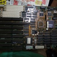 Платка Intel 386DX дъно с процесор стар ретро компютър, снимка 1 - Дънни платки - 41163342