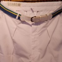 Летен бял дълъг панталон с колан , снимка 3 - Панталони - 41142365