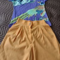 Лятно комплектче  блузка и къси панталонки с  прекрасни  цветове, снимка 7 - Къси панталони и бермуди - 42064735