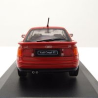 Audi S2 Coupe 1992 - мащаб 1:43 на Solido моделът е нов в PVC дисплей-кейс, снимка 6 - Колекции - 42726979