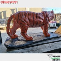 Бетонна статуя на тигър в реален размер, снимка 10 - Градински мебели, декорация  - 39085408