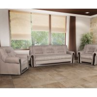 Три местен диван, два фотьойла, снимка 1 - Дивани и мека мебел - 34210170