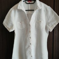 бяла ленена риза , снимка 1 - Ризи - 40692299