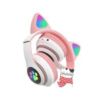 Слушалки безжични Bluetooth Cat Digital One SP00880 CXT-B39(Pink) Блутут розови с микрофон, снимка 5 - Bluetooth слушалки - 42096830