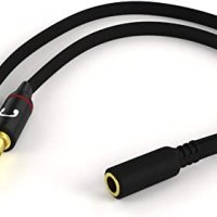 Прходник Audio Jack3.5mm 2x M-1x F, снимка 1 - Друга електроника - 40389111