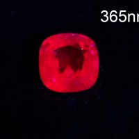 Розов шпинел 0.28ct cushion шлифовка силна флуоресценция #1, снимка 3 - Други - 41343972