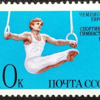 СССР, 1987 г. - самостоятелна чиста марка, спорт, 3*10, снимка 1 - Филателия - 41654264