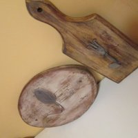 дървена елипсовидна закачалка -Прованс, снимка 13 - Закачалки - 28086197