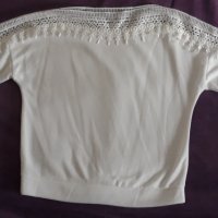 !Чисто нова! Бяла блузка с дълъг ръкав, снимка 2 - Блузи с дълъг ръкав и пуловери - 35992717