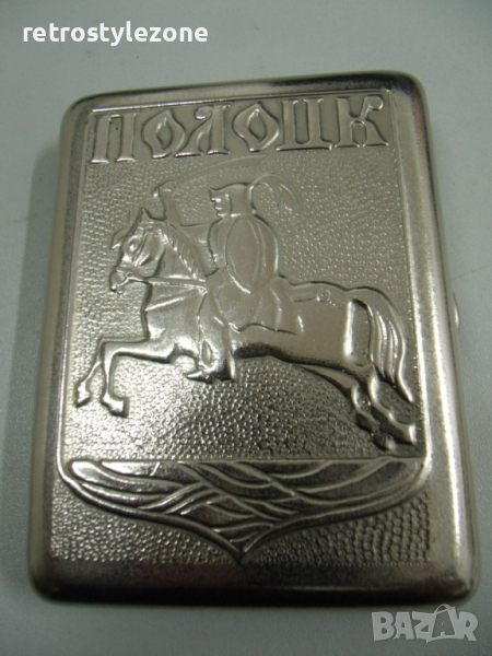 № 6116 стара метална табакера - Полоцк , снимка 1
