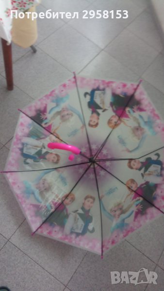 детски чадър елза и ана, снимка 1