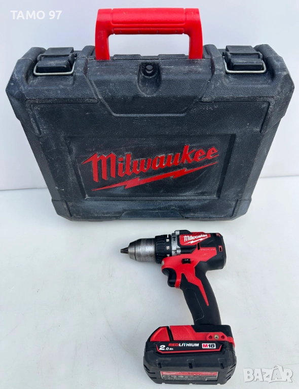 Milwaukee M18 CBLPD - Акумулаторен безчетков ударен винтоверт 18V 2.0Ah, снимка 1
