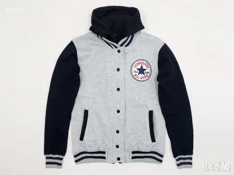 CONVERSE Hoodie Яке Ватиранo Худи Суичър Качулка XS-S, снимка 1