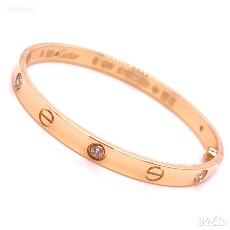 Златна дамска гривна Cartier 11,45гр. 14кр. проба:585 модел:34587-1, снимка 1