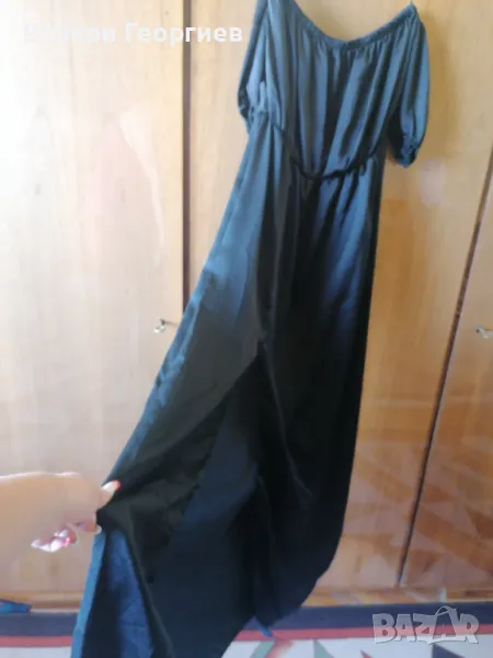 Дамски дълги сатенени рокли, снимка 1