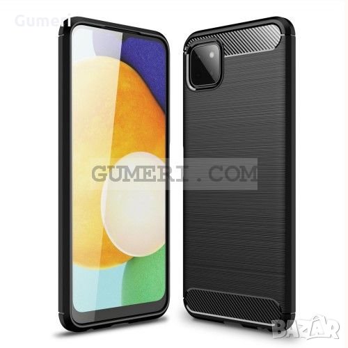 Samsung Galaxy A22 5G Противоударен Силиконов Гръб - Карбон, снимка 1