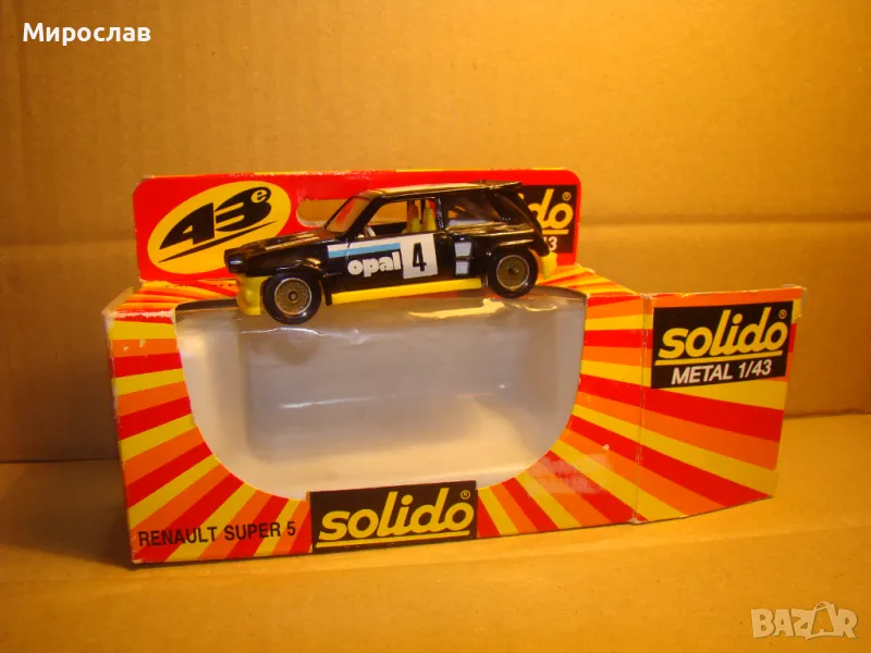 1:43 SOLIDO RENAULT 5 МОДЕЛ КОЛИЧКА ИГРАЧКА, снимка 1