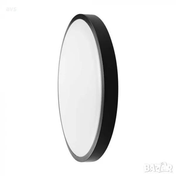 LED плафон кръгъл 24W 3000K VT-8624 V-TAC черен, снимка 1