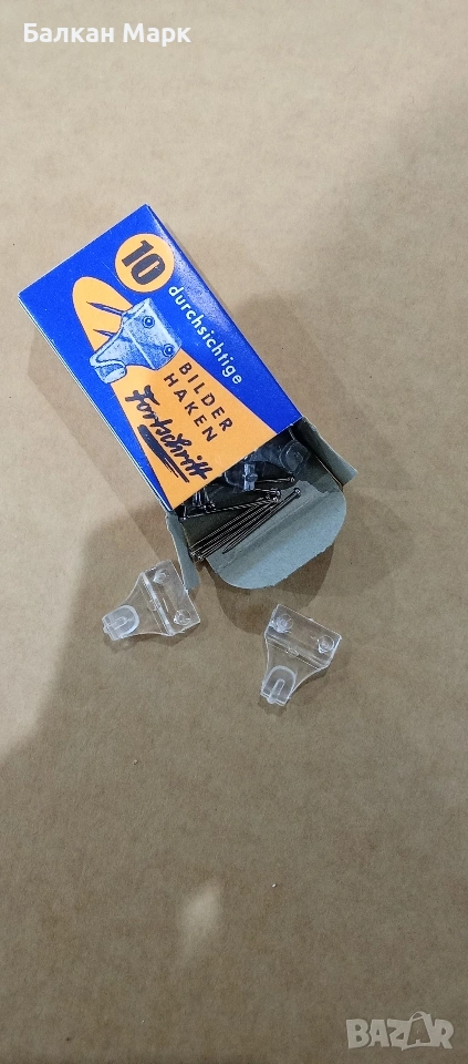 Прозрачни куки, закачалки за картини – 10 бр. в опаковка, снимка 1