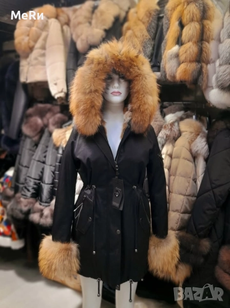 Парка с естествен косъм лисица , снимка 1