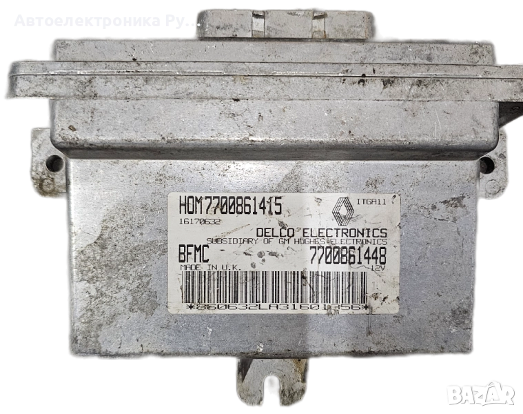 компютър, 7700861448, RENAULT CLIO I PHASE I II (B C57), снимка 1