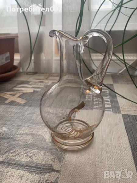 Старинни съдове - стъкленица, сосиера порцелан, каничка, снимка 1