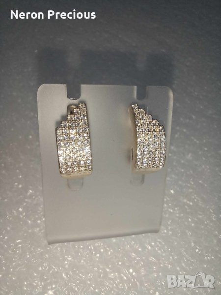 Сребърни обеци, снимка 1