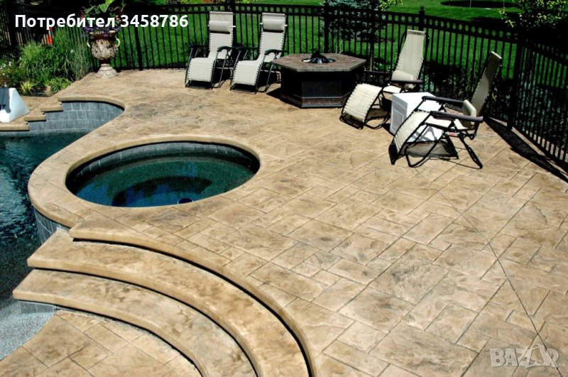 Щампован бетон и бетонови изделия, снимка 1