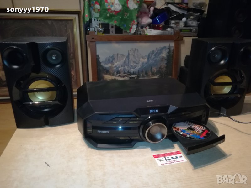 PHILIPS УРЕДБА С КОЛОНИ И USB CD BLUETOOTH 0603221000, снимка 1