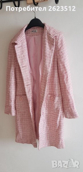 есенно розово палто размер L, снимка 1