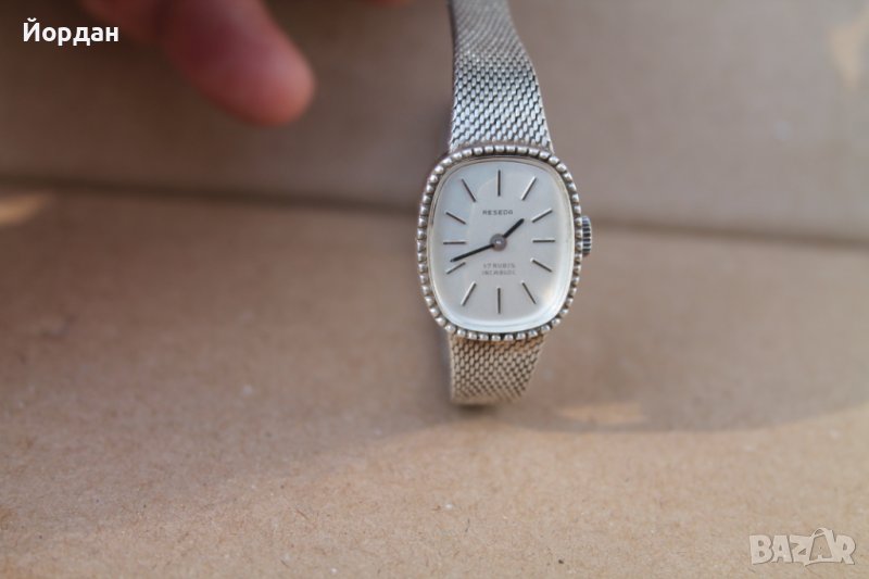 Дамски сребърен часовник ''Receda'' 17 камъка, снимка 1