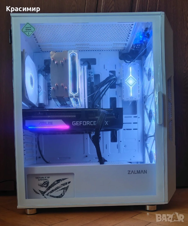 Геймърски компютър Ryzen 5600x, GeForce RTX 3060ti,32gb ddr4,1tb nvme, снимка 1