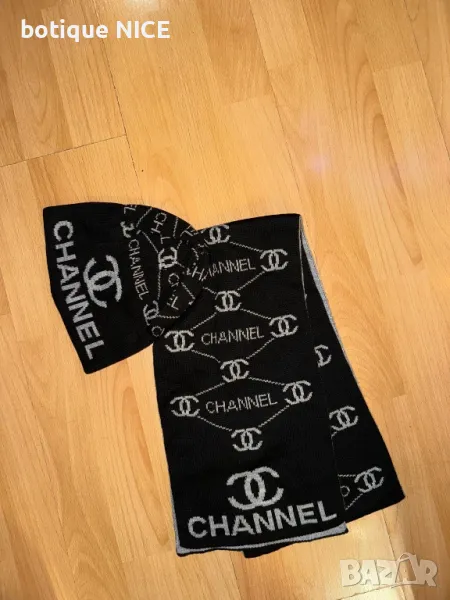 Комплект шапка с шал Chanel, снимка 1