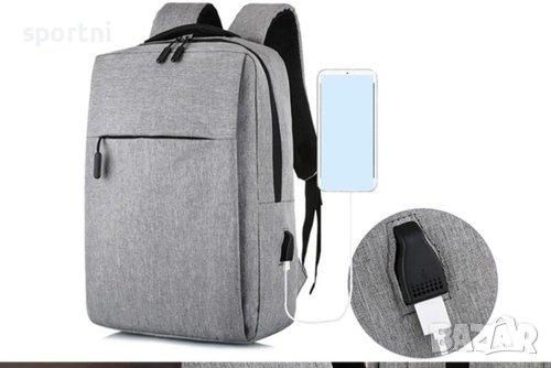  Водоустойчива компактна раница за лаптоп, снимка 1