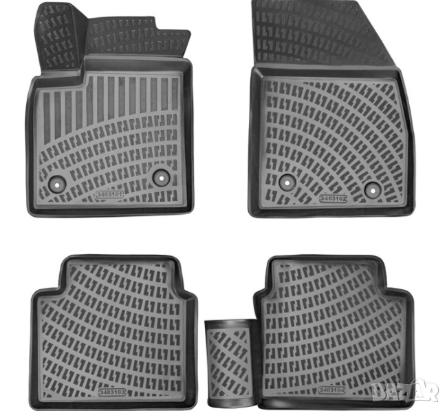 Гумени стелки RizLine за Renault Talisman 2015-2020, снимка 1