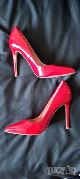 Червени обувки, ток, 38, NOVO, снимка 1