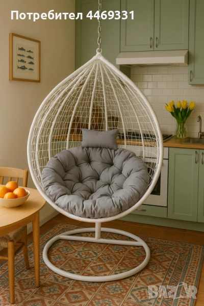 Градинска висяща люлка тип гнездо,яйце–Промоция!, снимка 1