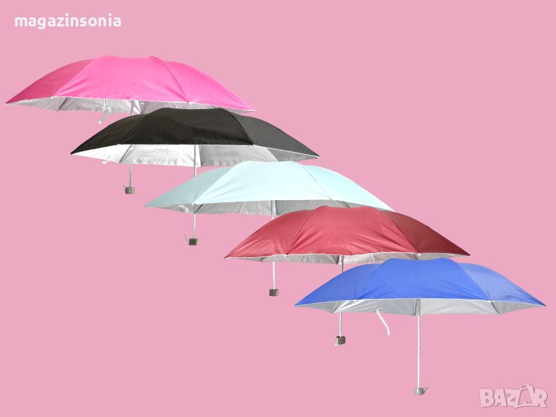 Цветни сгъваеми дамски чадъри, снимка 1