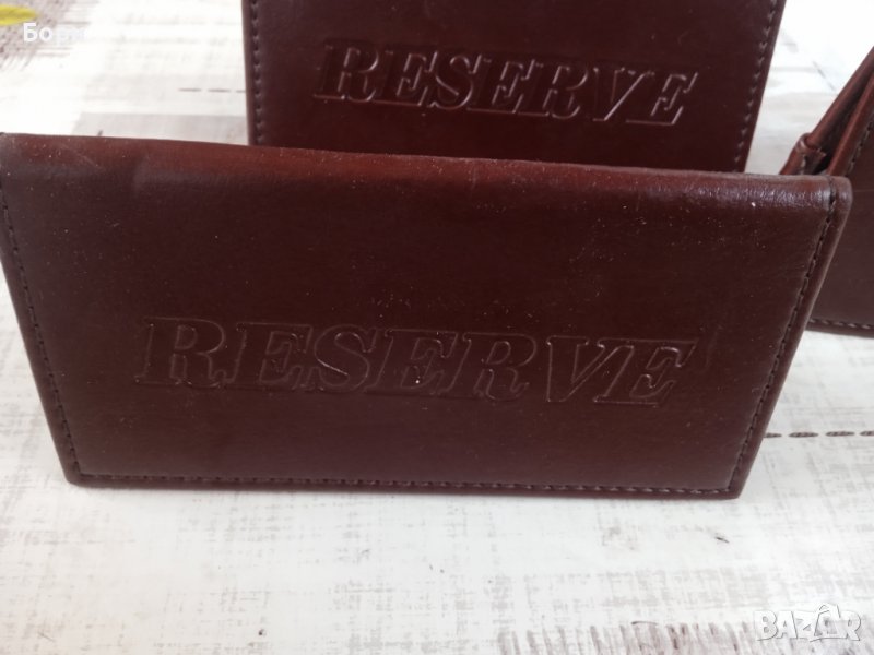 Стари кожени табели RESERVE, снимка 1